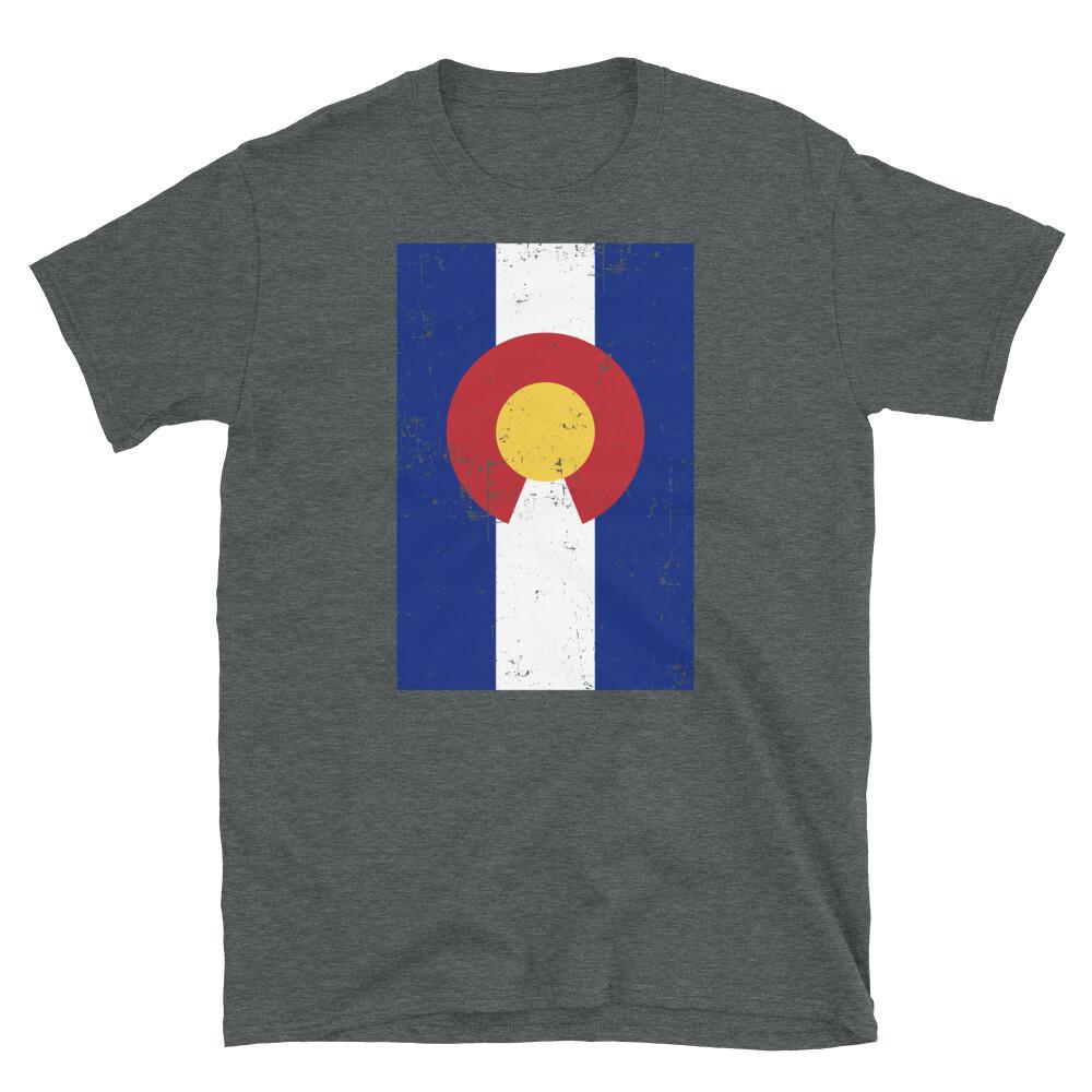 Colorado State Flag United States of America Short-Sleeve Unisex T-Shirt 4XL