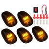5pcs 12LED Car Cab Roof Marker Lights For Truck 12V Smoked Lens Clearance Lights
