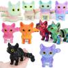 3D-gedruckte Katzenornamente Realistisches Schwanzgelenk Bewegliches Niedliches Katzenmodell Heim-Schreibtisch-Ornament Figur Spielzeug für Erwachsene Geschenk