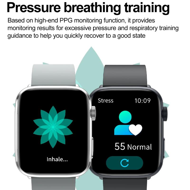 2025 New NFC Bluetooth Call Smat Watch Men 1.85" AMOLED Screen Blood Pressure Heart Rate Female Health Waterproof Smarwatches Ladies