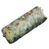 Flower Embroidered Pen Pouches Large Capacity Cotton Linen Pencil Case Zippered Closure for School Office Accessory