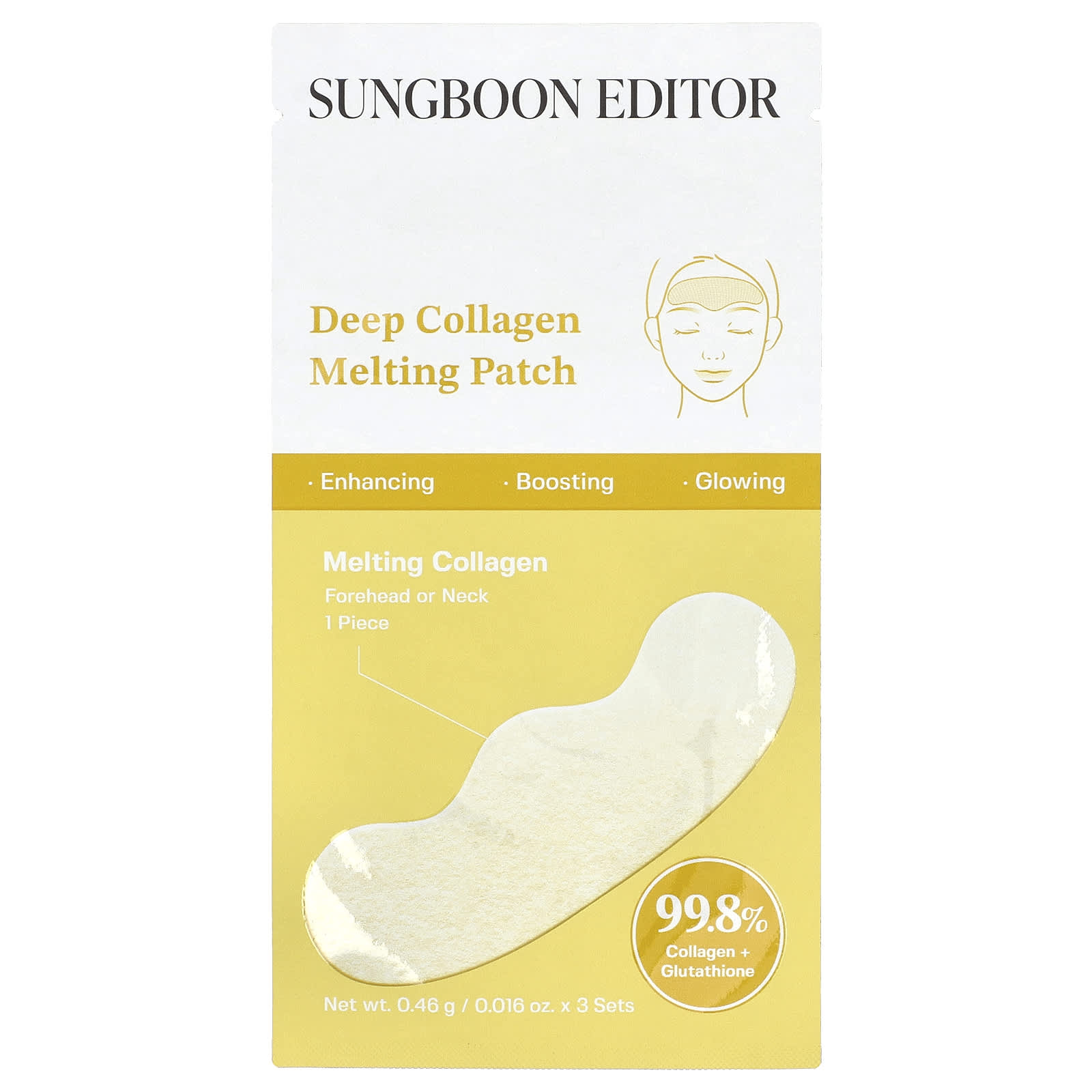 melting glutathione patch Shop Sungboon Editor Deep Collagen Melting Patch Set (3ea+3ea) main image 1