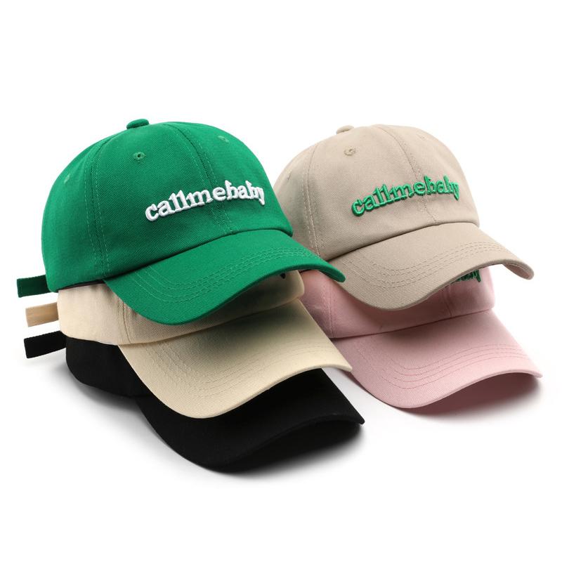 

Новая женская бейсболка с вышивкой букв, однотонная модная повседневная фуражка, хлопковые шляпы Snapback, солнцезащитные козырьки, капот для девочек, Casquette