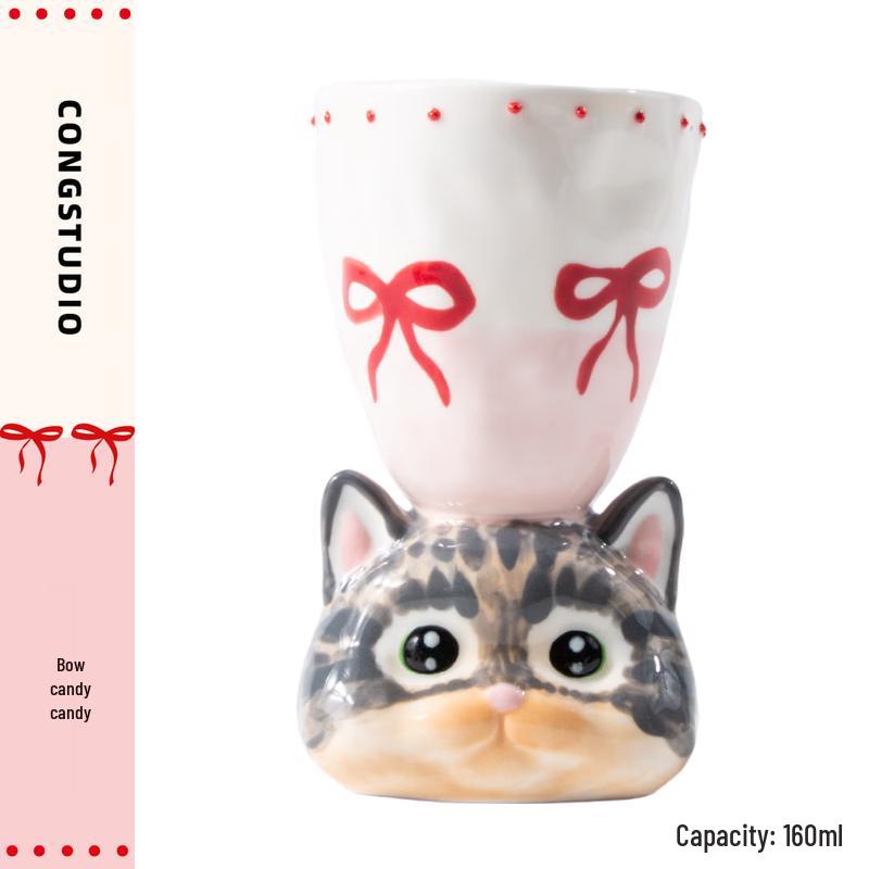 Handmade Ceramic Cat Mug