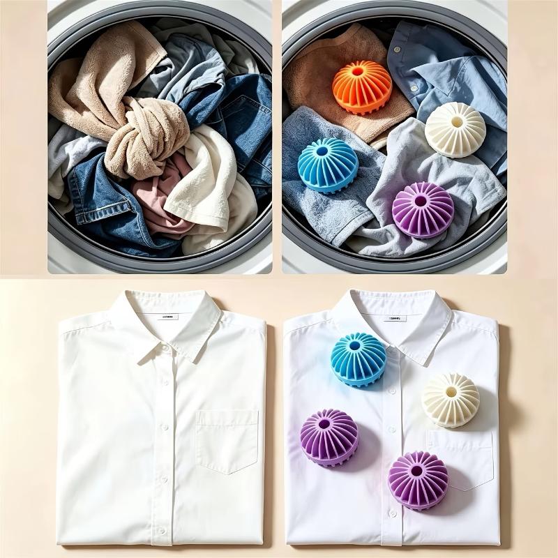 1/3/6Pcs Anti Knot Laundry Balls Anti Winding Efficient Dirt Removal Gadgets for Household All Fabric Washing