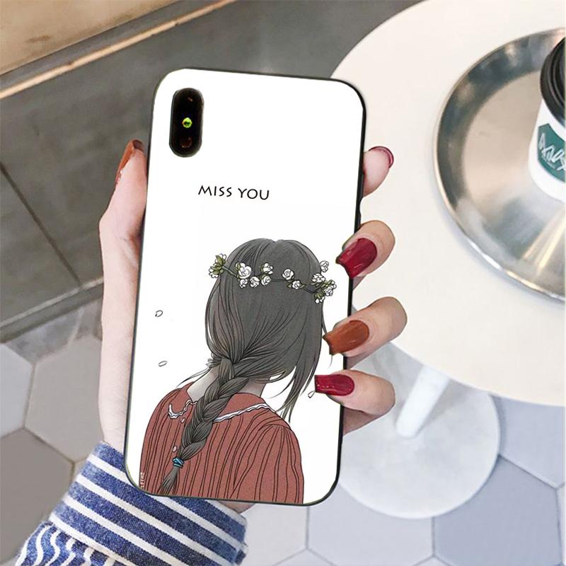 Husă de telefon Sunshine Girl pentru iPhone 11 12 pro XS MAX 8 7 6 6S Plus X 5S SE 2020 XR