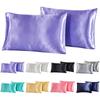 2-piece Pure  Satin Pillowcase Comfortable Pillow Cover Pillowcase For Bed Throw Single Pillow Covers