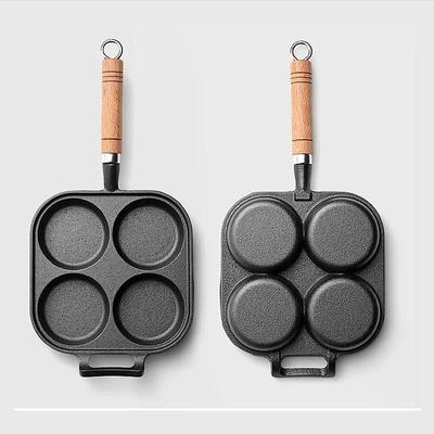 Omelette Pan 1PC Breakfast Machine 4-hole Omelette Pan Extra Deep Eggs Hamburger Non-Stick Pan Home Use Pan Omelette Maker