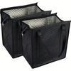 1pc Insulated Grocery Bags, Handheld Thermal Storage Bags, Black Cooler Tote Bags