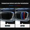 ///M-Colored Front Grille Insert Trims Strips Grills Cover For BMW F25 X3 F26 X4 2011-2017 G01 G02 2018- Car Accessories