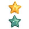 Resin Star Shape 2Pcs Refrigerator Magnet Decoration Kitchen Office Whiteboard Cabinet Colorful Cute Home Decorative