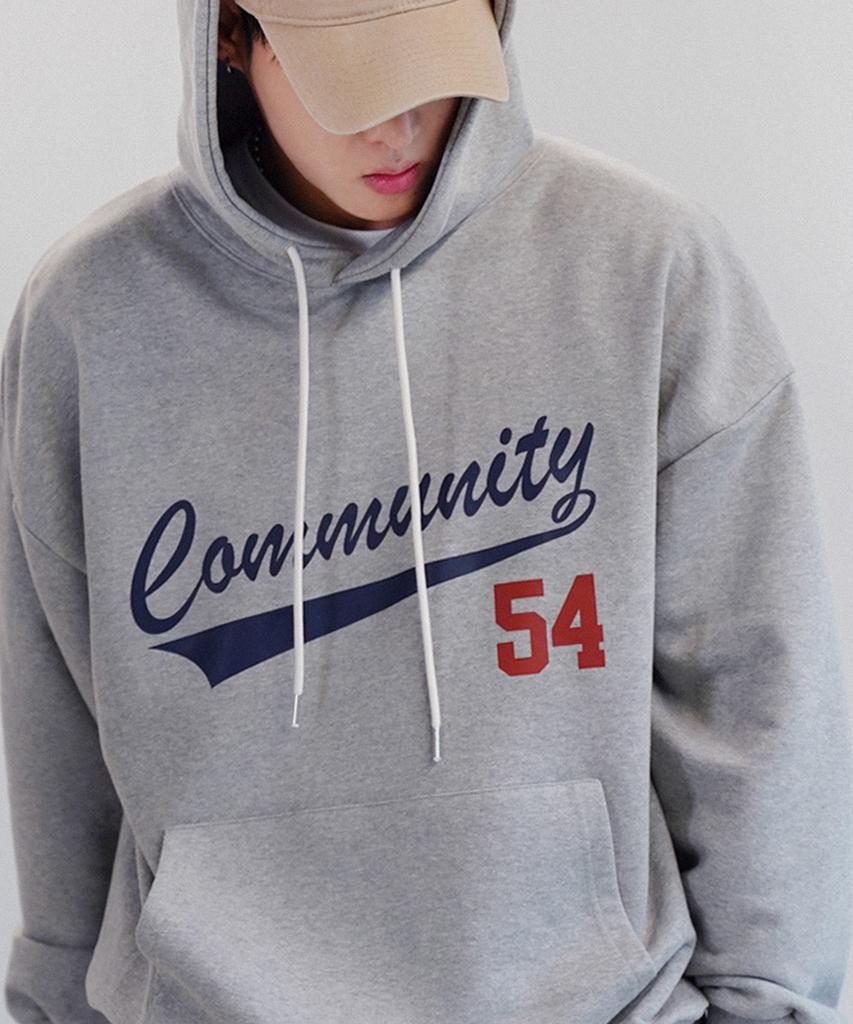 Community 54 Sweat Hoodie[Grey]
