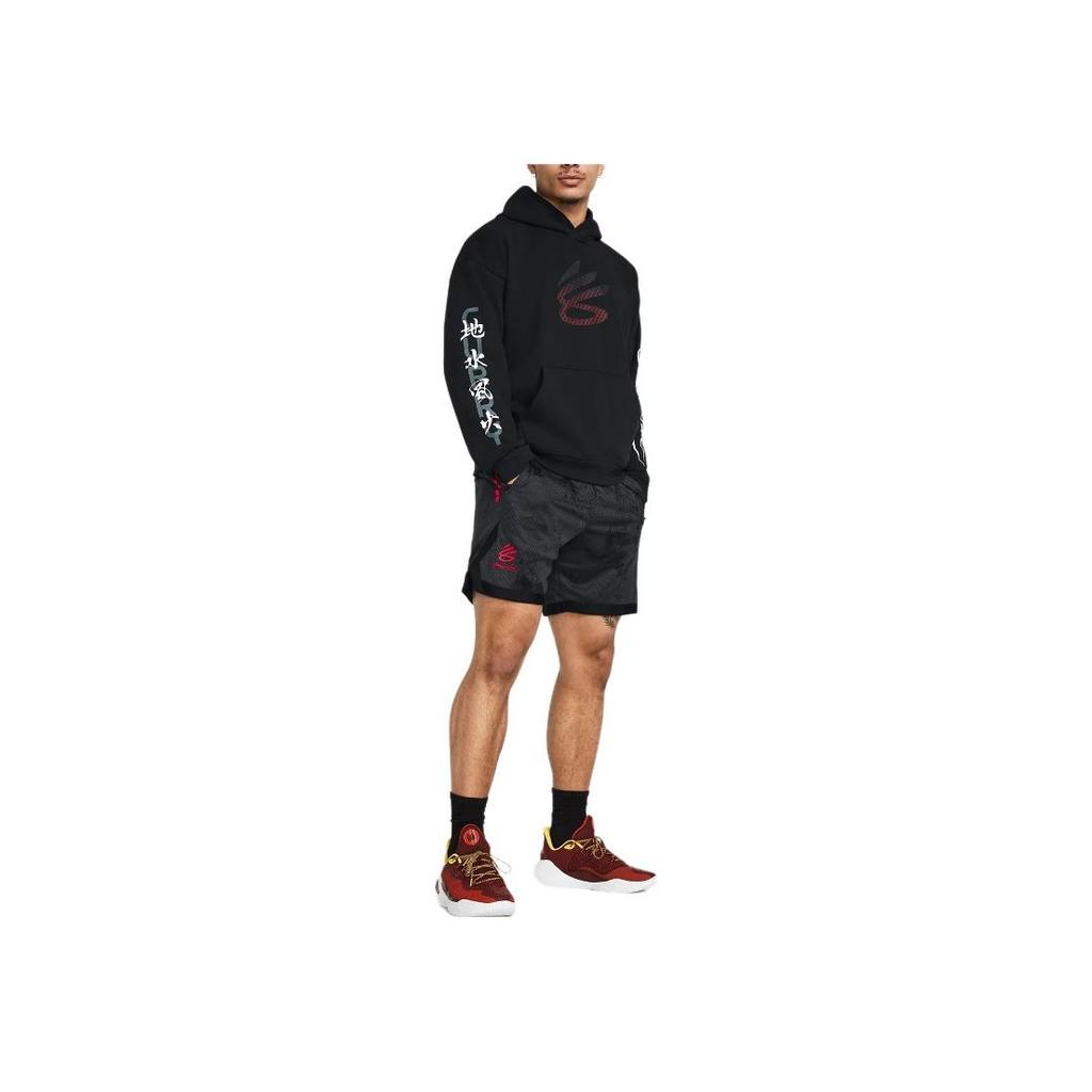 Under Armour X Bruce Lee Bendradarbiavimas UA Pavasario Kolekcija Bruce Lee Bendradarbiavimas Spausdintas Gobtuvukas Vyriški Gobtuvukai Juodas 1383109-001