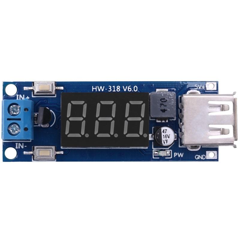 WO-DC-DC 4.5-40V Step Down LED Volt Meterr USB Voltage Converter Buck Module 5V/2A