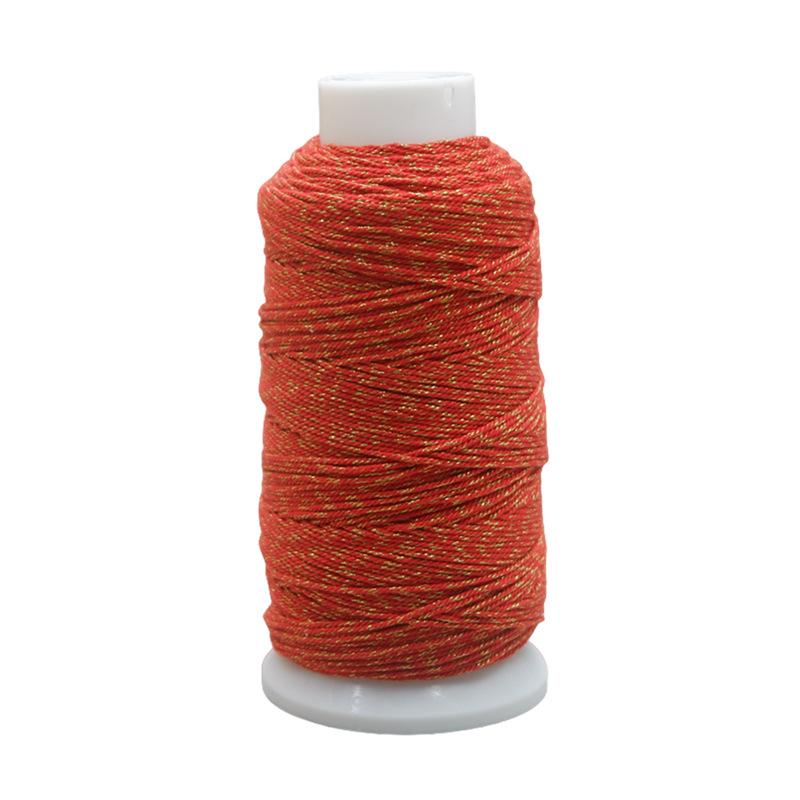 Large Roll 100G Gold Hand Rubbing Cotton Thread 1.0Mm Tibetan Hand Rope Tassel Thread Diy Wenwan Bodhi Special Braided Thread