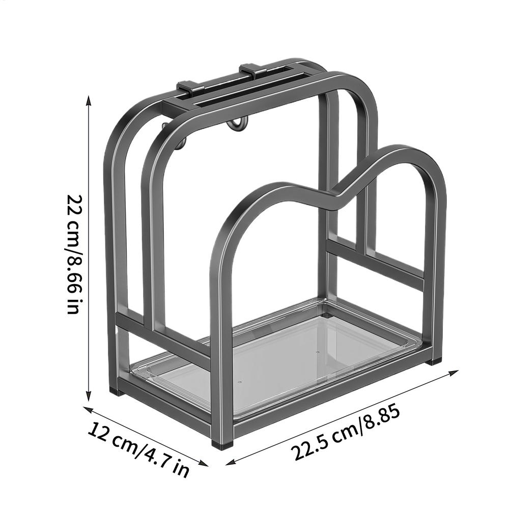 Carbon Steel  Knife Holder Kitchen Pot Lid Storage Rack Cutting Board Shelf Household Draining Rack Kitchens Accessories