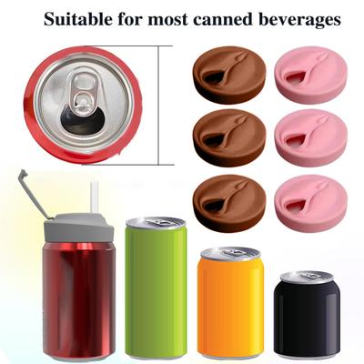 1/2Pcs 54mm Vagina Shaped Soda Can Lid BPA-Free Silicone Spill-Proof Dustproof Soda Can Cover Standard Size Energy Drinks Beer Juice Canned