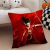 Popular Chinese Mytho Animation NNezha Cushion Cover Throw Pillow Cover Hidden Button Durable Polyester Chair Cushion