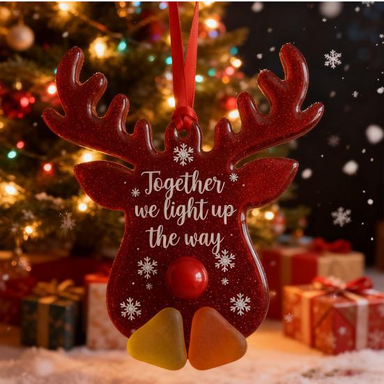 6Pcs Friendship Christmas Ornament Snowman Heart Xmas Tree Design Hanging Pendant Festivals DIY Holiday Decor