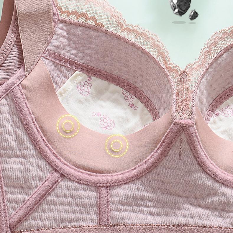 Large Size Lingerie Women's Full Cup Adjustable Thin Cut Breast Bra Push Up Bra