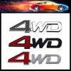 3D Car Styling 4WD 4 Wheel Drive Offroad 4 X 4 for SUV Car Hood Fender Trunk Rear Bonnet Nameplate Decal Emblem Badge Sticker