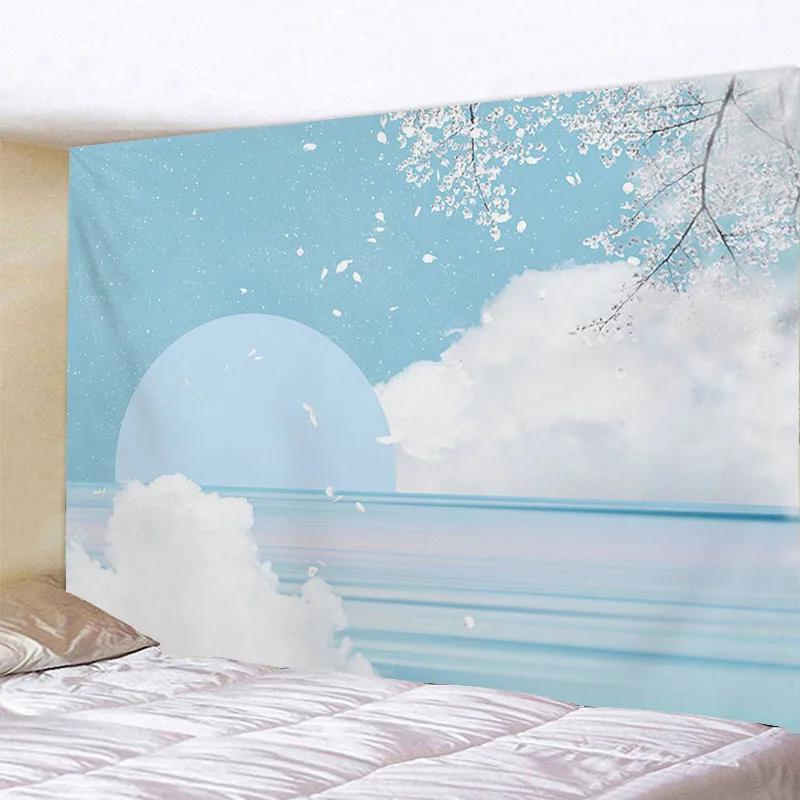 Красочные Небеса Творческий Абстрактная Мода Фон Украшения Гобелен Девушка Исцеление — фото 8