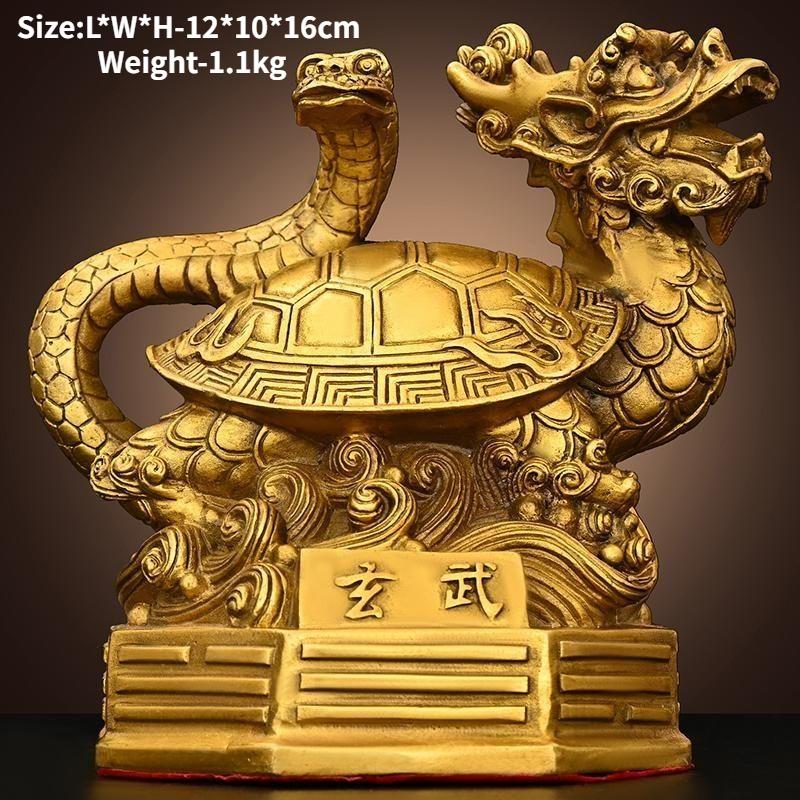 Měděné ozdoby čtyř božských bestií, duchovní bestie, zelení draci, bílí tygři, rumělkoví vrabci a dekorativní řemesla Xuanwu.