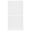 Bibliothèque - vidaXL - 2 niveaux - Blanc - 40x30x76,5 cm - Bois aggloméré