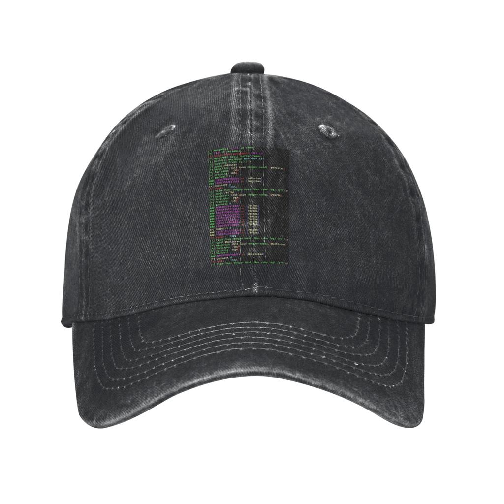 Hacker Code Binary Code Geek Science Computer Denim Fabric Cap Casual Baseball Caps Adjustable Hat Summer Unisex Baseball Hats