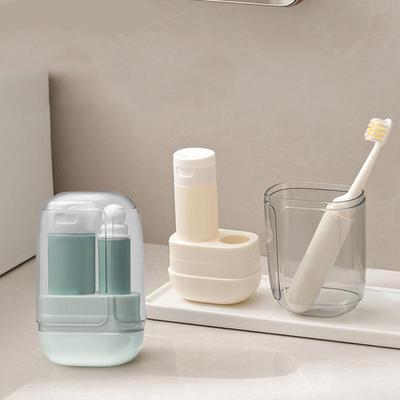 Travel Toothbrush Kit Portable Traveling Toothbrush Kit Lightweight Foldable Cup Set Holder For Women Men Toiletries Backpack