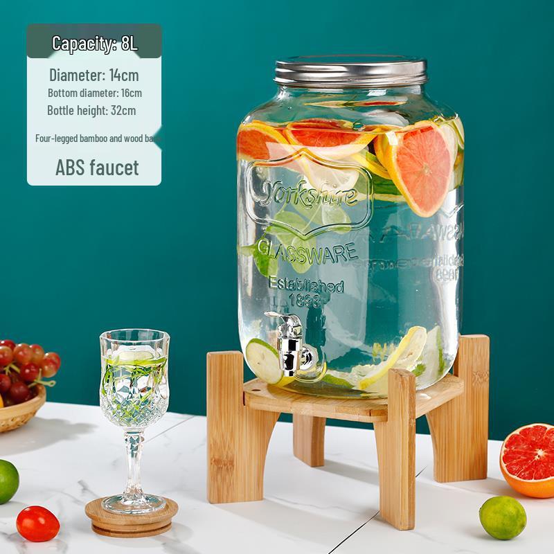 Cola Beverage Bucket with Faucet - Ideal for Lemon Juice, Fruit Tea, Cocktails, and Cold Water
