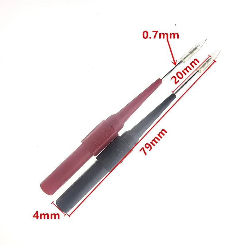 

Тестові щупи з нержавіючої сталі Кліпси для цифрового мультиметра Провідники Набір 2/5/10 шт. для штекерів типу банан Вольтметр З єднувальна клема Вольтметр