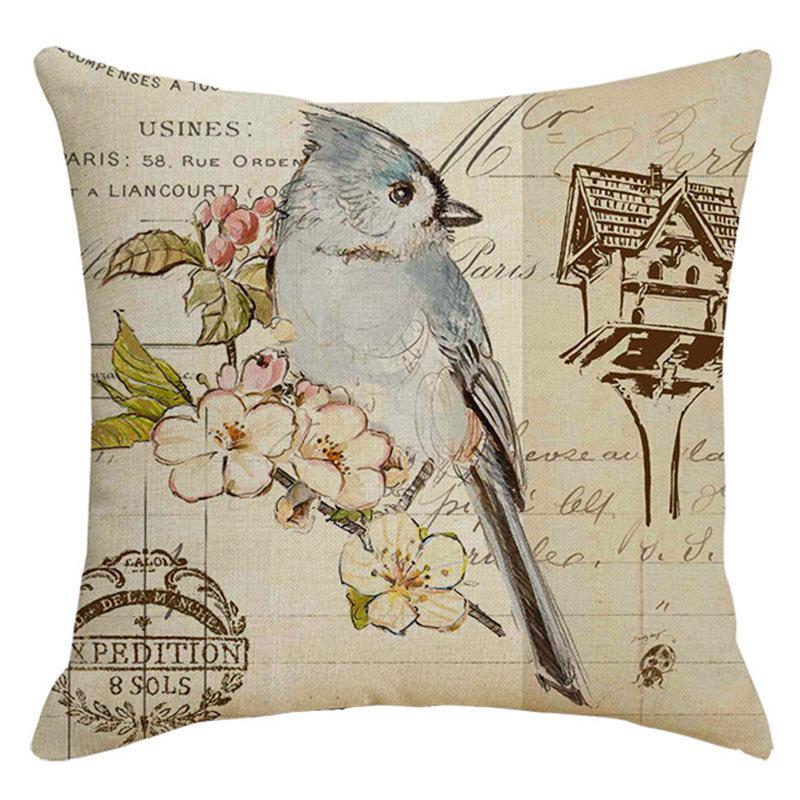 Pillow Nordic Linen Pillow Cover Spring Living Room Sofa Cushion Lumbar Cushion