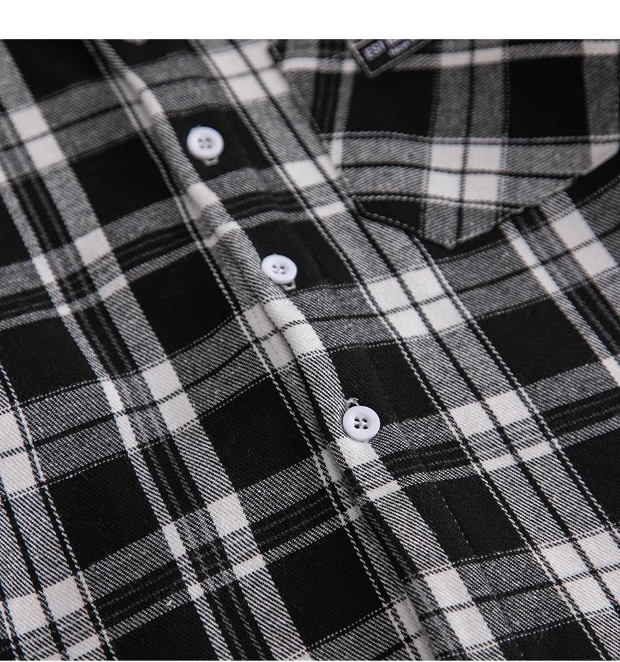 Children's Korean Style Plaid Fleece-Lined Shirt - Autumn/Winter Long Sleeve Cardigan for Boys (2023)