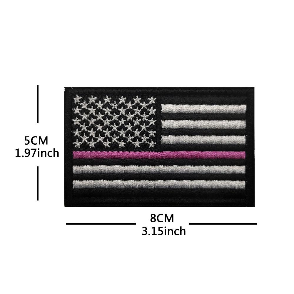Toppa con Bracciale in Velcro Bandiera Americana - Distintivo Ricamato Star-Spangled Banner
