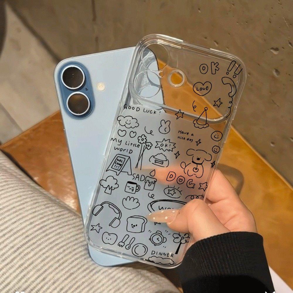 

Fresh Hand-Drawn Doodles for 17ProMax16, 15Pro, 14/13 - Cute Niche Style iPhone 13 Pro Max