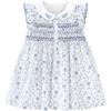 Minibala Girls' Floral Fly-Sleeve A-Line Dress