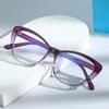 Fashion Gradient Cat Eye Frame Reading Glasses Unisex Trendy Style Presbyopic Spectacles Frames With Diopters 0 +1.0+1.5+2.0+2.5