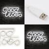 Good Vibes Led Neon Wall Decor With Transparent Backplate For Kids Room Usb Powered