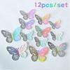 12pcs/set 3D Butterflies Sticker DIY Wedding Festival Party Balloon Decoration Wall Hollow Butterfly Sticker
