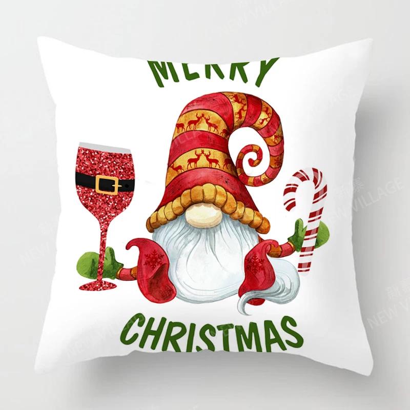 Christmas Series Pillowcases Sofas Cushion Covers  Home Decor Can Be Customized for Holiday Celebrations 40x40 50x50 60x60 35x35