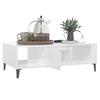 Coffee Table, White, High Gloss, 103.5x60x35 Cm