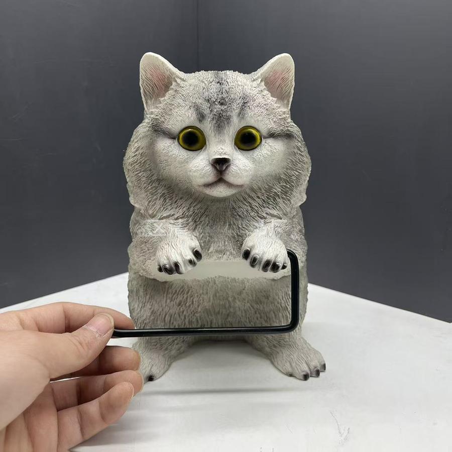 New Dog Series Paper Towel Holder Resin Figurine Toilet Wall Mounted Roll Paper Cute Dog Statue Home Decor