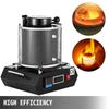 Horno de Fusión de Oro, 1350W, 1150°C Temperatura Máxima, Máquina de Horno de Fusión Eléctrico Digital, con Crisol Cerámico de 3 kg, para Fundición Refinación Preciosos