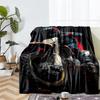 Off-road Motorcycles Theme Printed Blanket - Perfect for Couch, Bed, Travel & Outdoor Use | Machine Washable, Cozy & Durable.
