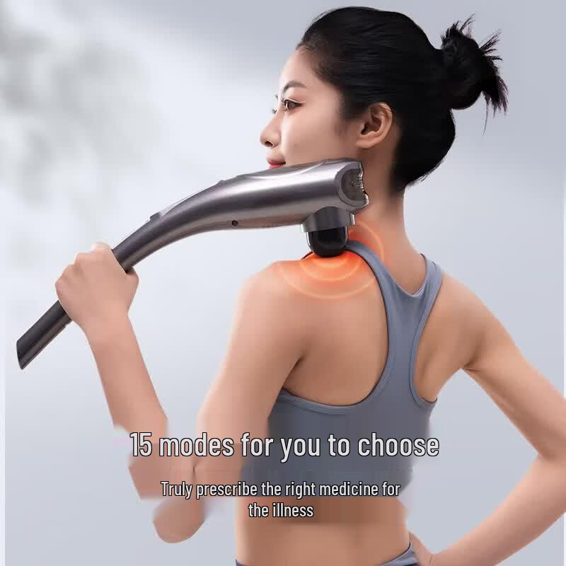 AUX Handheld Dolphin Percussion Neck Massager CN plug (adapter included)