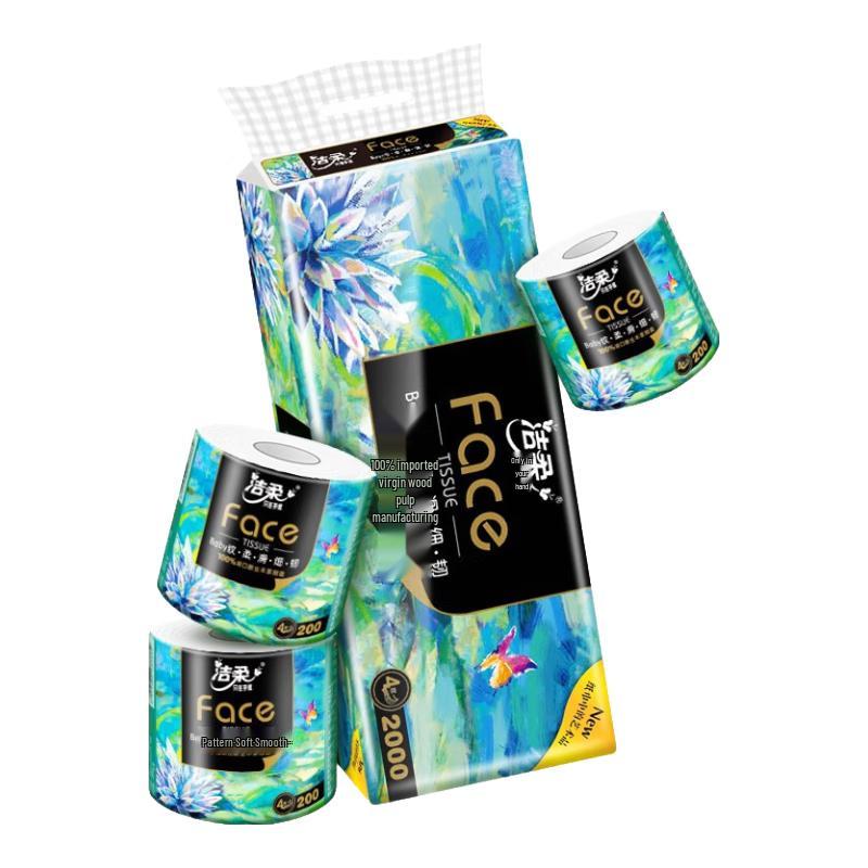 

Jierou Лицо 4-слойная туалетная бумага с сердцевиной из первичной древесной целлюлозы
