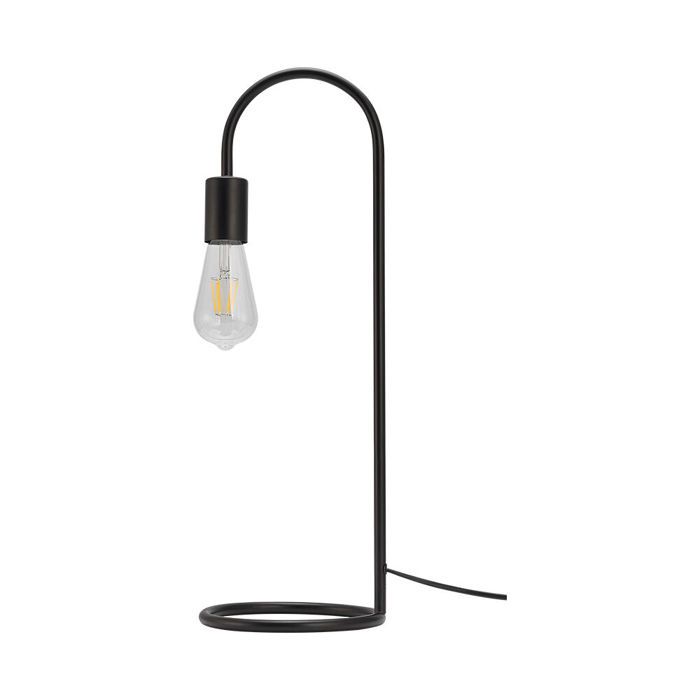 Lampe de table décorative 1xE27 23W IP20 – Métal noir