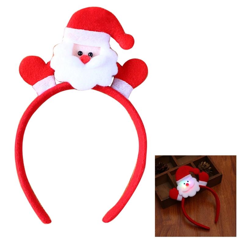 

Christmas Decorative LED Headband Festival Party Christmas Light Up Headdress Holiday Headhoop Party Props Room Decor
