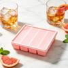 Ice Cube Mold Silicone Freezer Tray with Lid Multi-Compartment Ice Cube Tray for Freezing Long Ice Cubes Broth